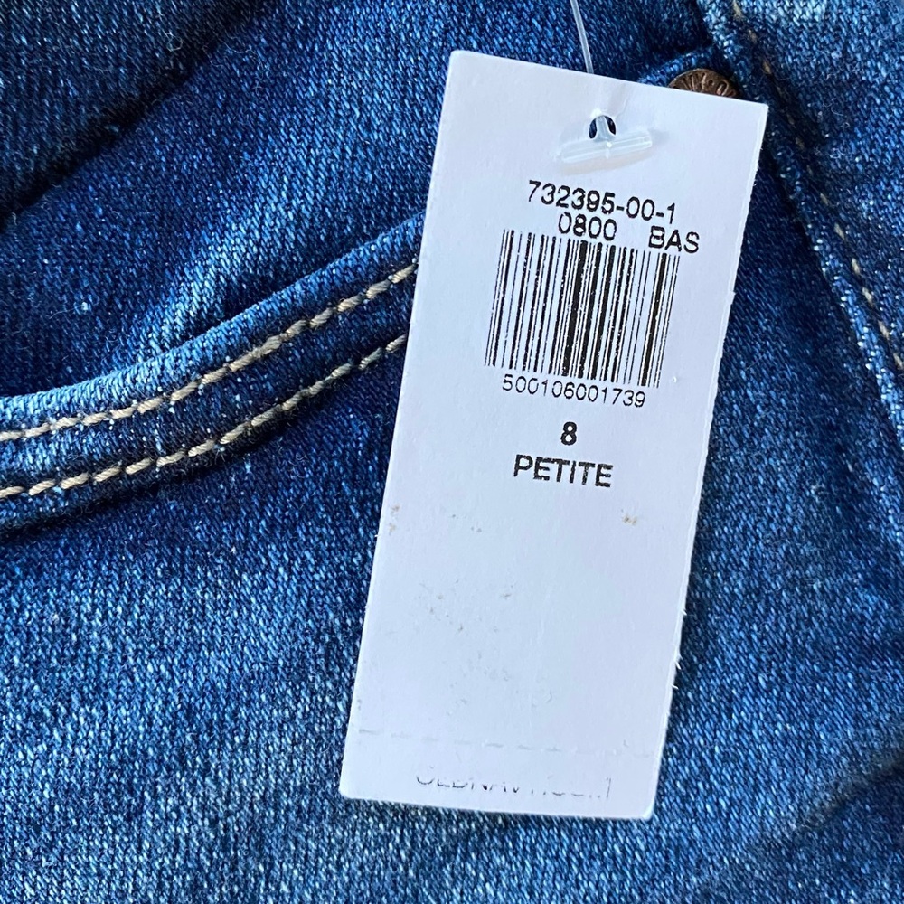 Old Navy Women’s Mid-Rise Rockstar Super Skinny Medium Wash Blue Jeans Size 8P - Picture 12 of 13